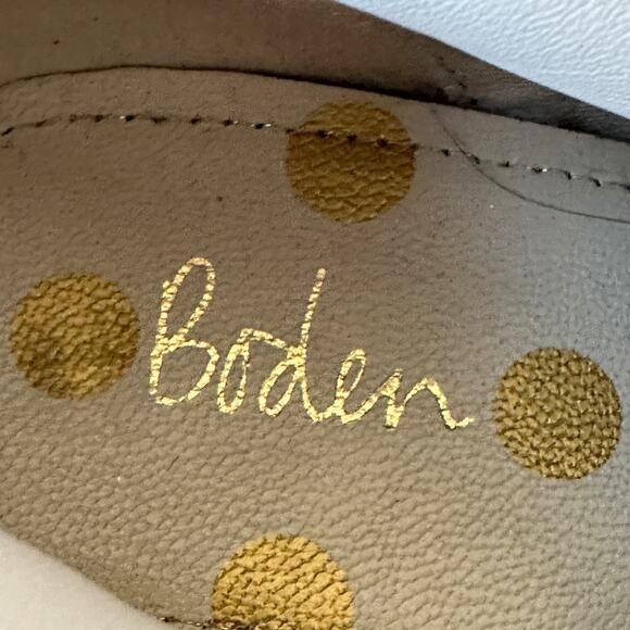 Boden Boots Tan Faux Suede Western Ankle Boot Studs Straps Women's Size 36 5.5 - Picture 4 of 11